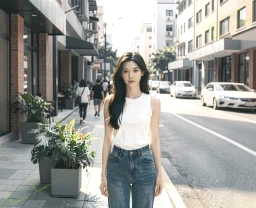 发梢的光